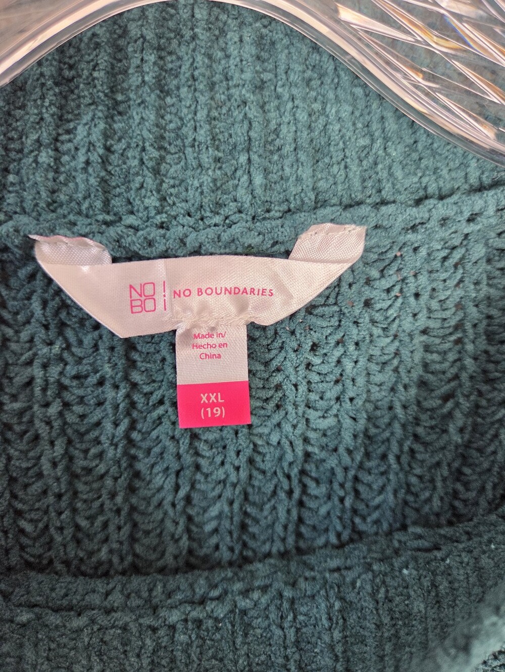 Nobo Emerald Green Chunky Cable Knit Sweater Fisherman Preppy Academia Xxl 19 - Picture 4 of 7